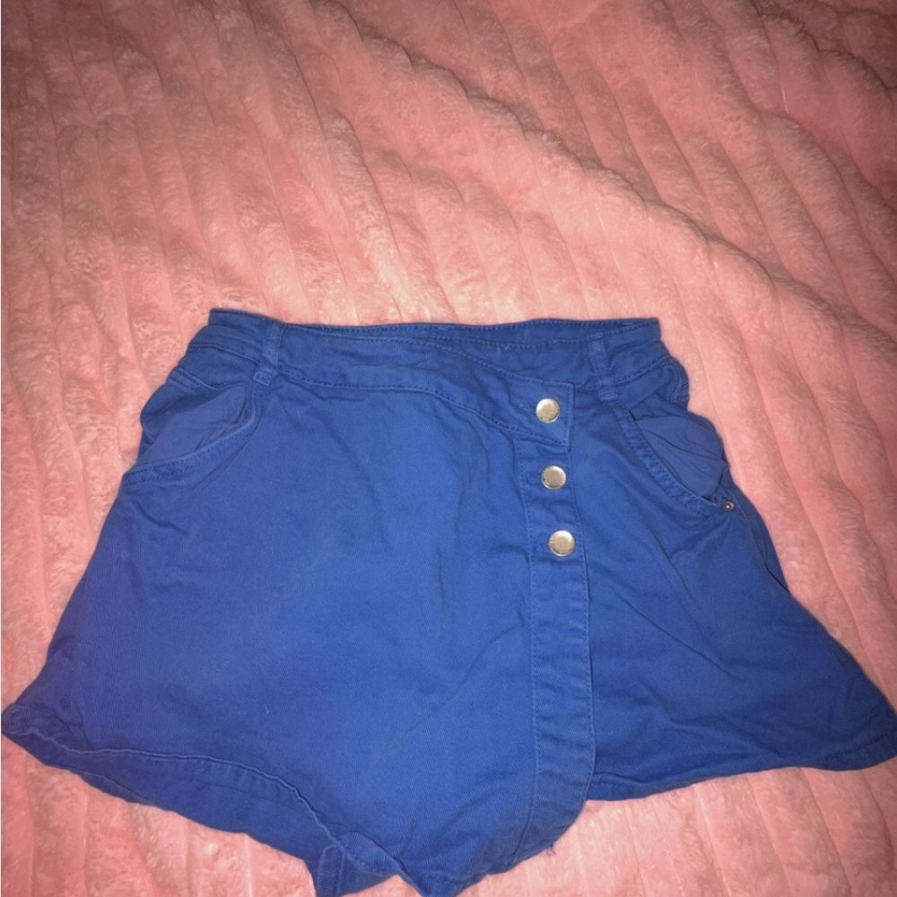 Zara High Waist Royal Blue Skort